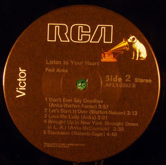 Paul Anka - Listen To Your Heart (Vinyl) Image