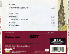 Edvard Grieg, Jean Sibelius, Herbert von Karajan, Horst Stein, Lorin Maazel, Wiener Philharmoniker, L'Orchestre De La Suisse Romande - Peer Gynt / Finlandia /En Saga / Karelia Suite (CD) Image