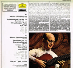 Narciso Yepes - Johann Sebastian Bach, Sylvius Leopold Weiss, Domenico Scarlatti, Gaspar Sanz - Barock Musik (Vinyl) Image