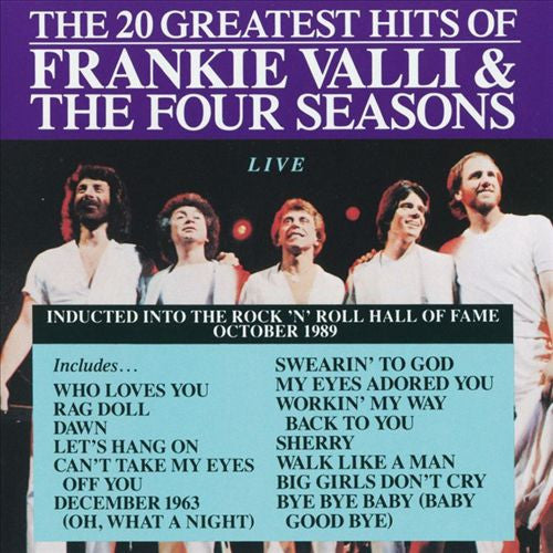 Frankie Valli And Four Seasons, The - The 20 Greatest Hits Of Frankie Valli & The Four Seasons (Live) (CD) Image