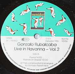 Gonzalo Rubalcaba - Live In Havanna Volume 2 (Vinyl) Image