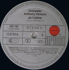 Orchester Anthony Ventura - Je T'Aime 8 - Traum-Melodien (Vinyl) Image