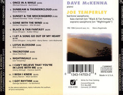 Dave McKenna, Joe Temperley - Sunbeam And Thundercloud (CD) Image