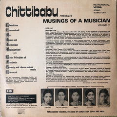 Chitti Babu - Musings Of A Musician Volume IV Accompanied By His Disciples (Vinyl) Image