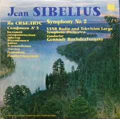 Jean Sibelius, Gennadi Rozhdestvensky, Большой СимфоничеÑкий ОркеÑтр Ð’ÑеÑоюзного Радио - Symphony No 2, D Major, Op. 43 (Vinyl) Image