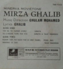 Ghulam Mohammed - Mirza Ghalib (45-RPM)