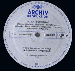 Chœur Des Moines De L'abbaye De Fontgombault - Gregorianischer Choral = Gregorian Chant = Chant Grégorian - Benediktinerabtei Notre-Dame De Fontgombault (Vinyl) Image