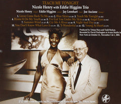 Nicole Henry With Eddie Higgins Trio, The - Teach Me Tonight (CD) Image