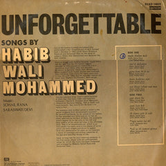 Habib Wali Mohammed - Unforgettable Songs Of Habib Wali Mohamed (Vinyl)