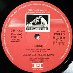 Ali Akbar Khan - Raga Suha-Todi & Raga Chhayanat (Vinyl) Image