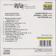 André Previn With Mundell Lowe & Ray Brown - Uptown (CD) Image