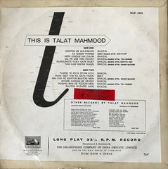Talat Mahmood - This Is Talat Mahmood (Vinyl) Image