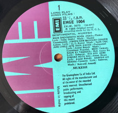 Mukesh - Sentimental Mukesh (Vinyl) Image
