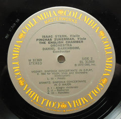 Isaac Stern · Pinchas Zukerman · Daniel Barenboim, English Chamber Orchestra - Wolfgang Amadeus Mozart · Carl Stamitz - Sinfonia Concertante / Sinfonia Concertante (Vinyl) Image