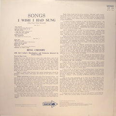 Bing Crosby - Songs I Wish I Had Sung (The First Time Around...) (Vinyl) Image