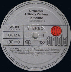 Orchester Anthony Ventura - Je T'Aime 8 - Traum-Melodien (Vinyl) Image