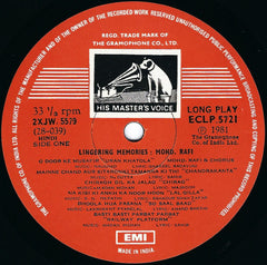 Mohammed Rafi - Lingering Memories (Vinyl) Image