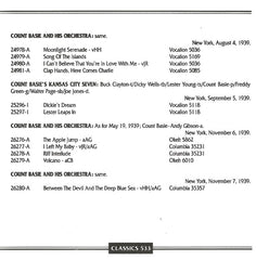 Count Basie Orchestra - 1939 Vol. 2 (CD) Image