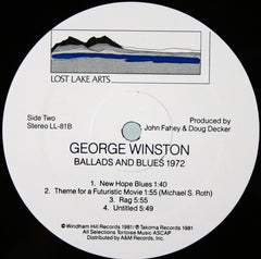 George Winston - Ballads And Blues 1972 (Vinyl) Image