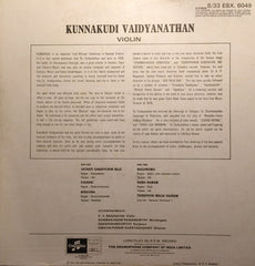 Kunnakkudi Vaidyanathan - Violin (Vinyl) Image