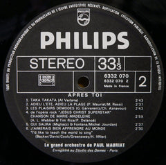 Le Grand Orchestre De Paul Mauriat - Après Toi (Vinyl)