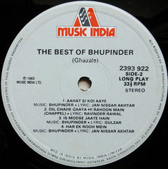 Bhupinder Singh - The Best Of Bhupinder (Ghazals) (Vinyl) Image