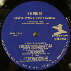 Sylvia Syms With Kenny Burrell - Sylvia Is! (Vinyl)