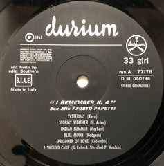 Fausto Papetti - I Remember N.4 (Vinyl) Image