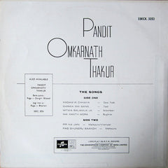 Omkarnath Thakur - Raga Todi Raga Malkauns (Vinyl) Image
