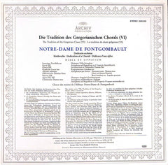Chœur Des Moines De L'abbaye De Fontgombault - Gregorianischer Choral = Gregorian Chant = Chant Grégorian - Benediktinerabtei Notre-Dame De Fontgombault (Vinyl) Image