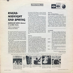 Bismillah Khan And V. G. Jog - Ragas: Midnight And Spring (Vinyl) Image