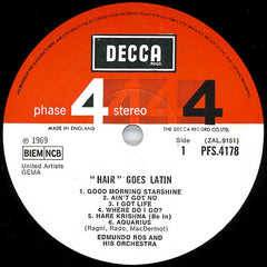 Edmundo Ros & His Orchestra - Hair Goes Latin (Vinyl) Image