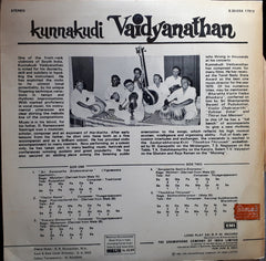 Kunnakkudi Vaidyanathan - Kunnakkudi Vaidyanathan (Vinyl) Image