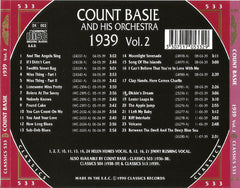 Count Basie Orchestra - 1939 Vol. 2 (CD) Image