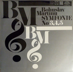 Bohuslav Martinů - Czech Philharmonic Orchestra, The, Václav Neumann - Symfonie No 3,4,5 (Vinyl) (2 LP) Image