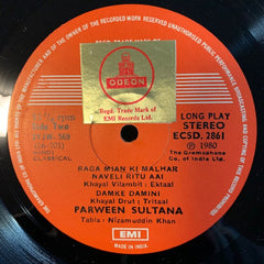 Parween Sultana - Innovation Greets Tradition - Presenting Raga Sarang Kauns - A New Melody From Parween Sultana (Vinyl) Image