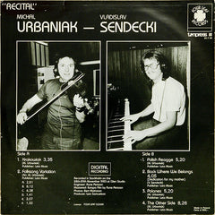 Michał Urbaniak - Władysław Sendecki - Recital (Vinyl) Image