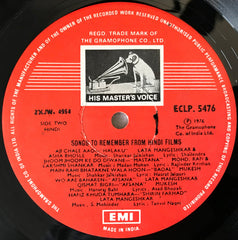 Various - Songs To Remember (From Hindi Films) (Vinyl) Image