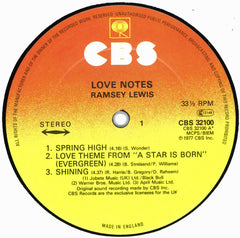 Ramsey Lewis - Love Notes (Vinyl)