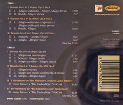 Ludwig van Beethoven, Pablo Casals, Rudolf Serkin - The Complete Cello Sonatas, Seven Variations WoO.46, Twelve Variations WoO.66, (CD) (2)