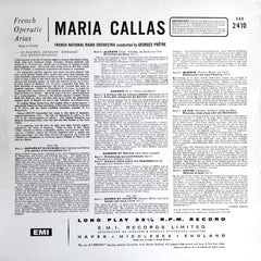 Maria Callas, Orchestre National De France Conducted By Georges Prêtre - French Operatic Arias (Vinyl) Image