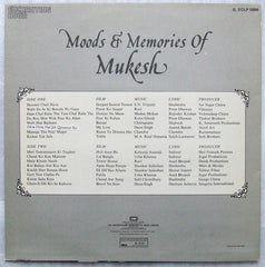 Mukesh - Moods & Memories Of Mukesh (Vinyl) Image