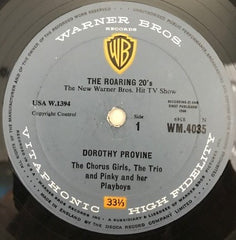 Dorothy Provine And The Music Of Pinky And Her Playboys - The Roaring 20's (Vinyl)
