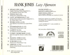 Hank Jones - Lazy Afternoon (CD) Image
