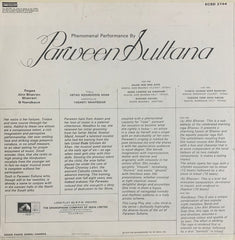 Parween Sultana - Phenomenal Performance By Parween Sultana (Vinyl) Image