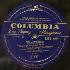 David Oistrach, Vladimir Yampolsky, César Franck / Karol Szymanowski - Sonata In A Major / Sonata In D Minor Op. 9 (Vinyl) Image