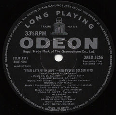 Lata Mangeshkar - From Lata With Love - Her Twelve Golden Hits (Vinyl) Image