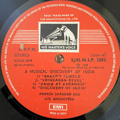 Ananda Shankar - A Musical Discovery Of India (Vinyl)