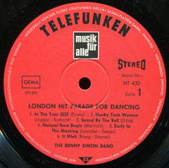 Benny Simon Band, The - London Hit Parade For Dancing (Vinyl)