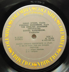 Isaac Stern · Pinchas Zukerman · Daniel Barenboim, English Chamber Orchestra - Wolfgang Amadeus Mozart · Carl Stamitz - Sinfonia Concertante / Sinfonia Concertante (Vinyl) Image